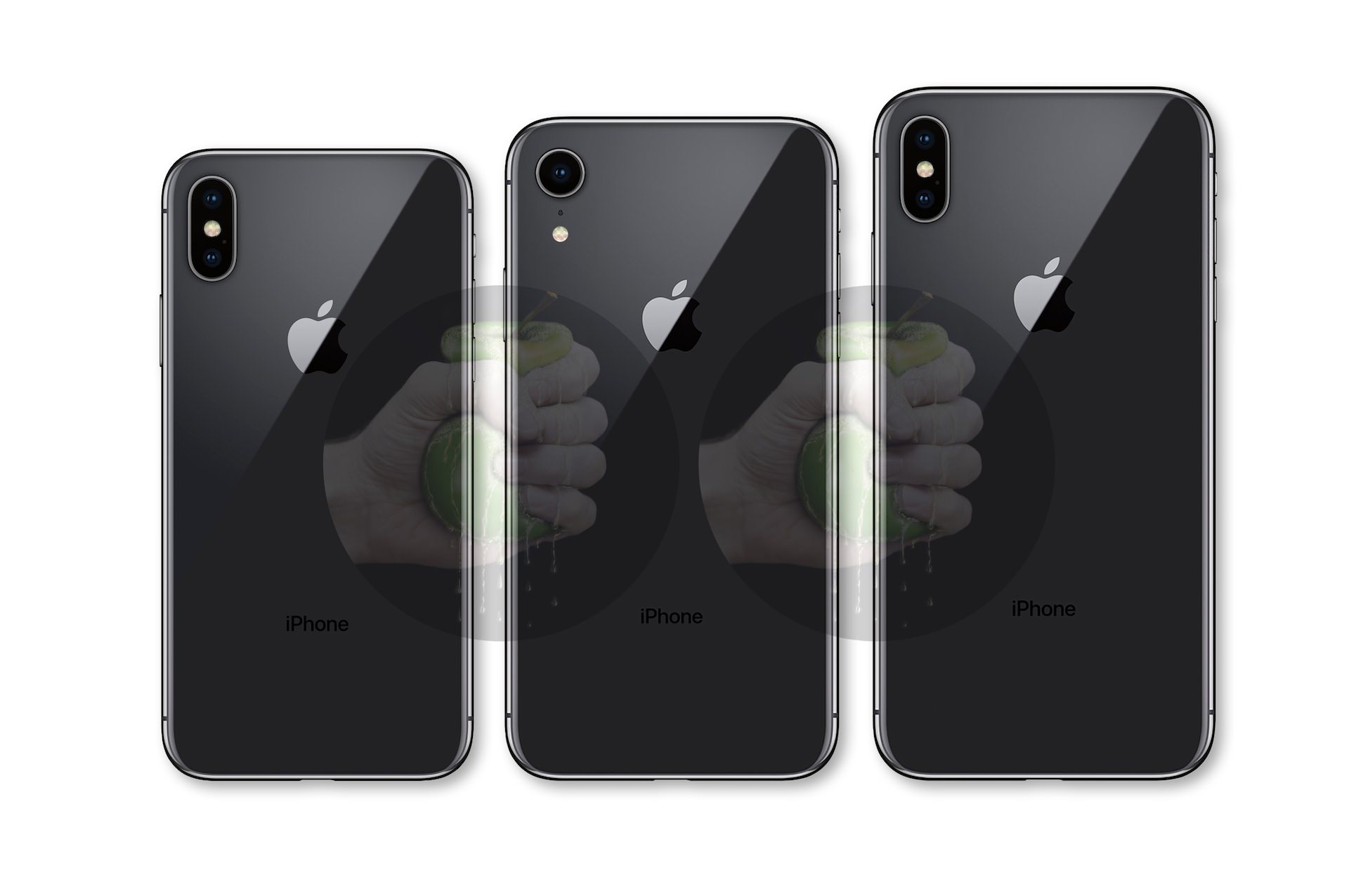 iPhone11、iPhoneX Plus、iPhone9。3種類の画像が出ていますよ。