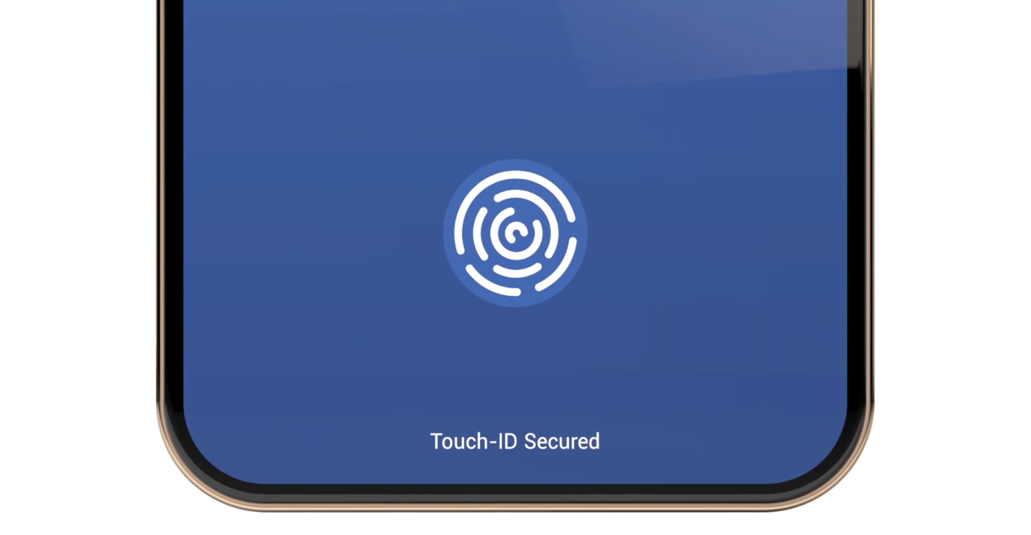 iPhoneⅪ の、ディスプレイ内Touch IDは音波式指紋センサー