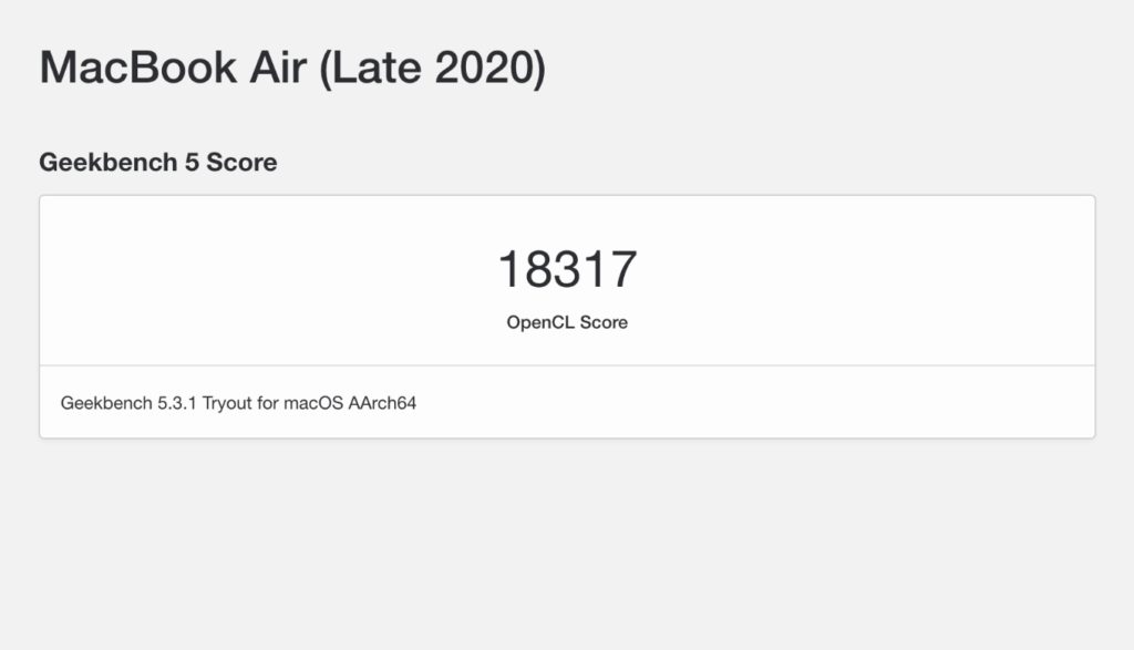 MacBook Air late 2020 Rosetta2