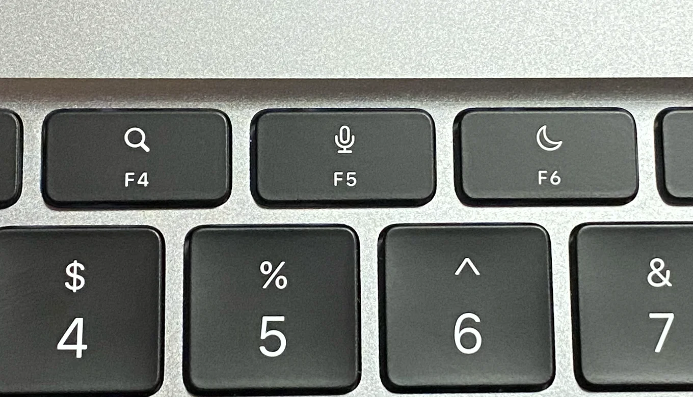 M1 Macbook Air のファンクションキーは機能が変更 Noma Labo
