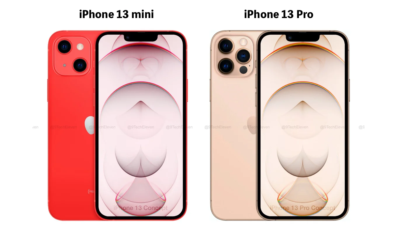 iPhone13シリーズ。最終的なデザインが決まり、各サイズも。