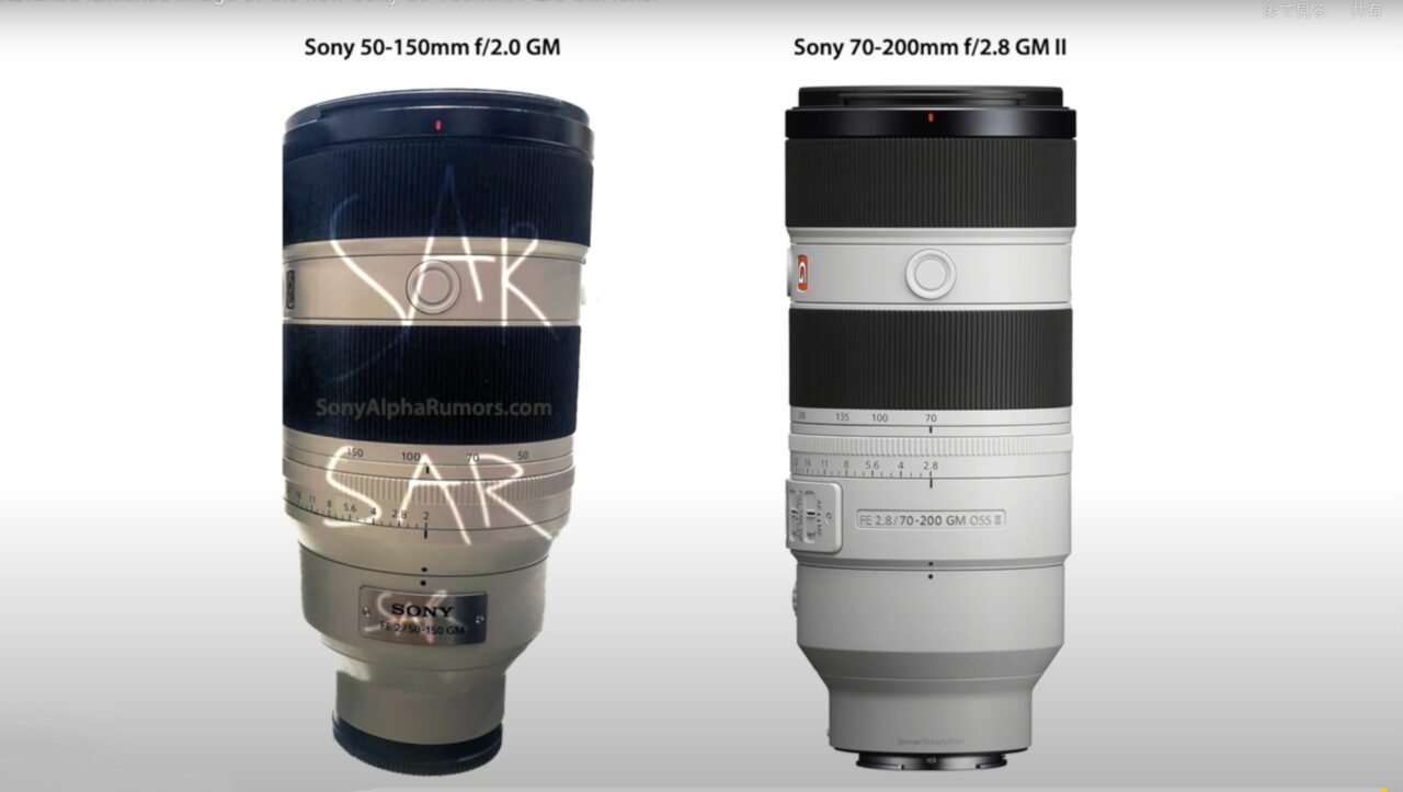 FE 50-150mm F2.0 GM