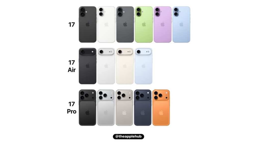 iPhone17 カラバリ