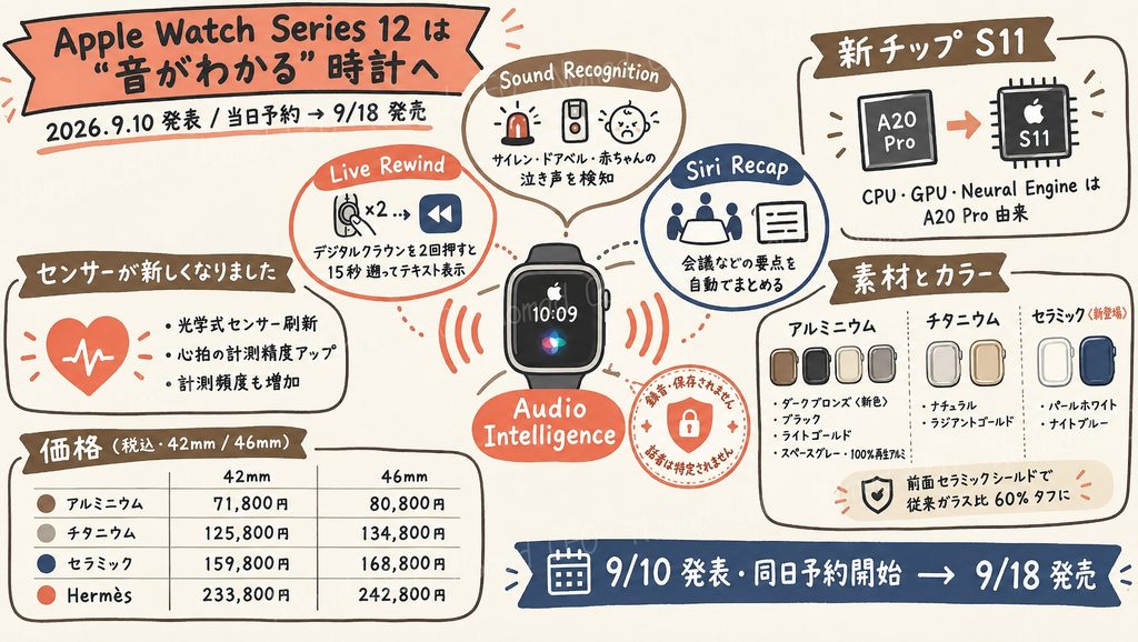 Apple Watch 12 概要