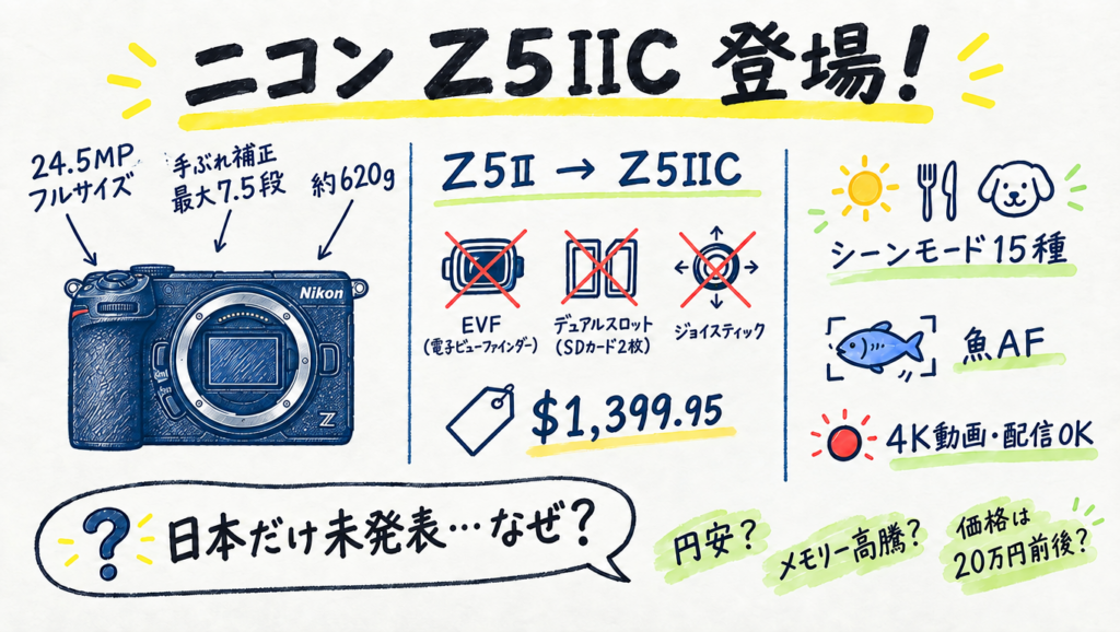 ニコン「Z5IIC」正式発表
