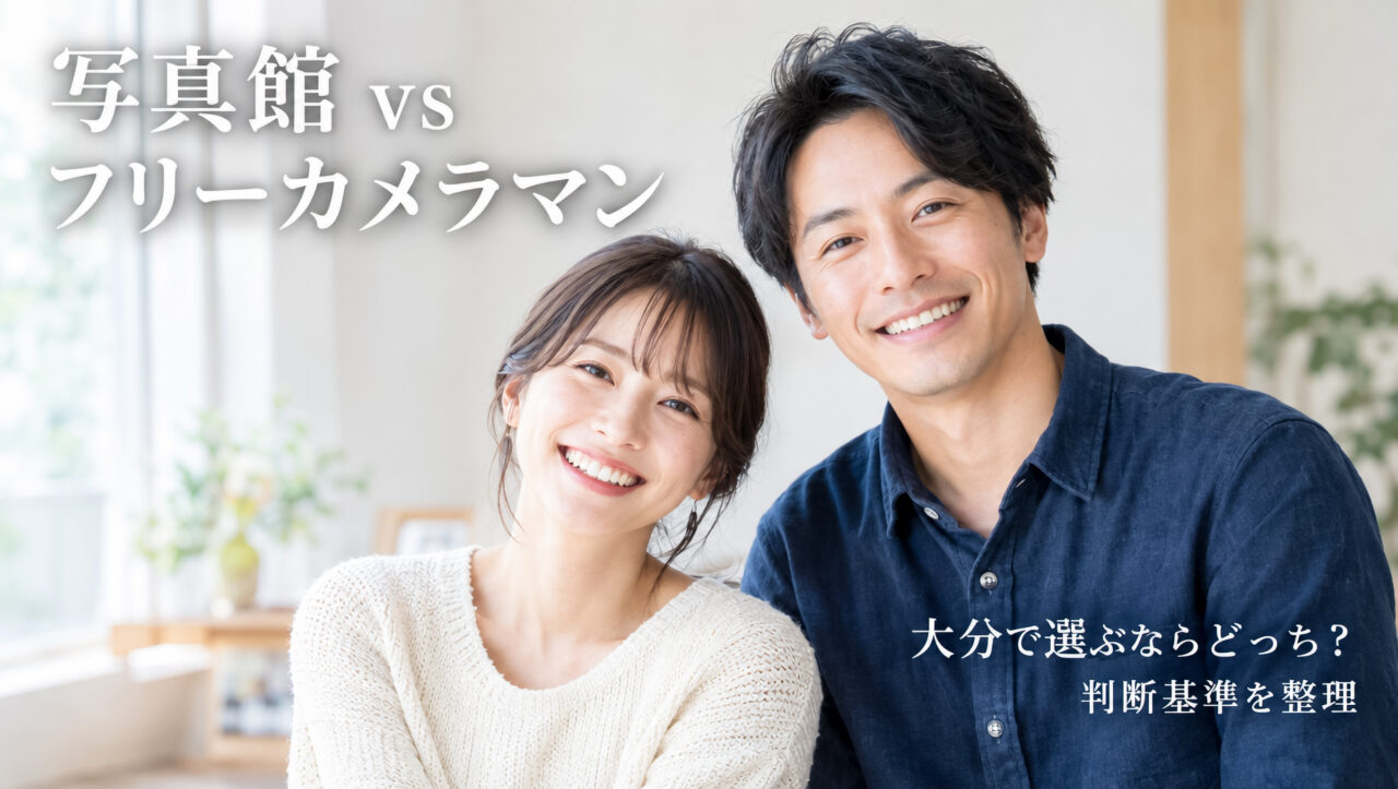 写真館とフリーカメラマン、大分ではどっちを選ぶ？料金と判断基準